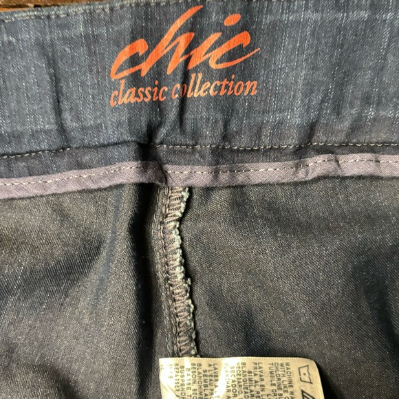 NWT Chic Classic Collection Women's Easy Fit Elastic Waist Jean size 24W petite - Picture 6 of 9